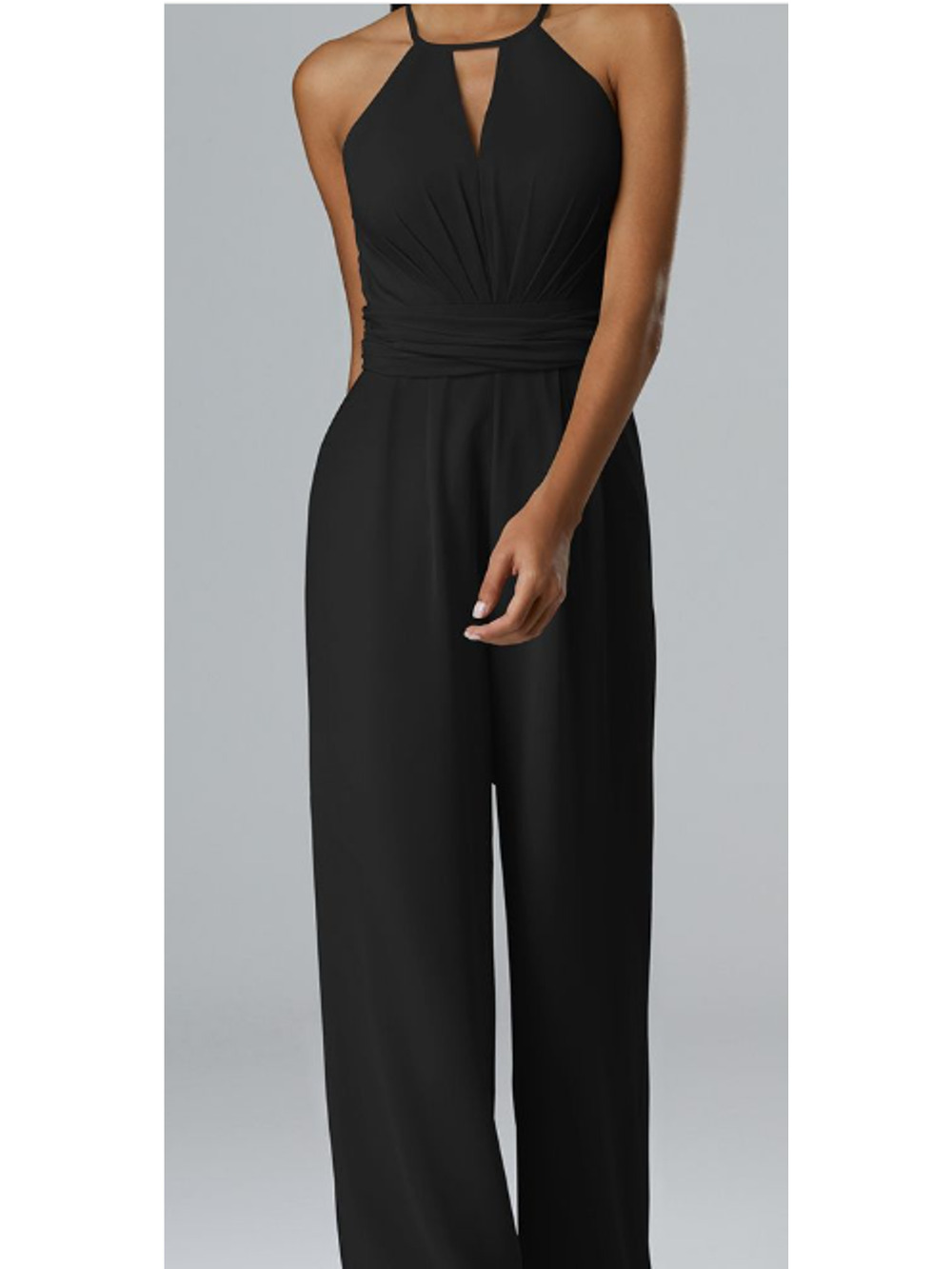 FORMAL PARTY AW 6 S black Peggie sleeveless straight leg jumpsuit NEW 0B7